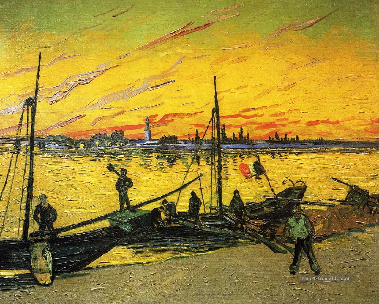 Coal Barges Vincent van Gogh Ölgemälde